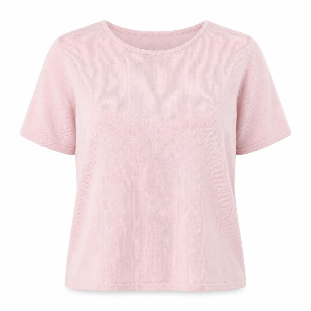 Soon Womens Pink Crew Neck  Acrylic Pullover Jumper Size 16