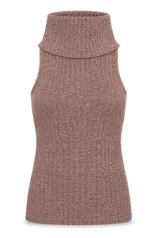 Boohoo Womens Pink  Polyester Basic Tank Size 8 Roll Neck