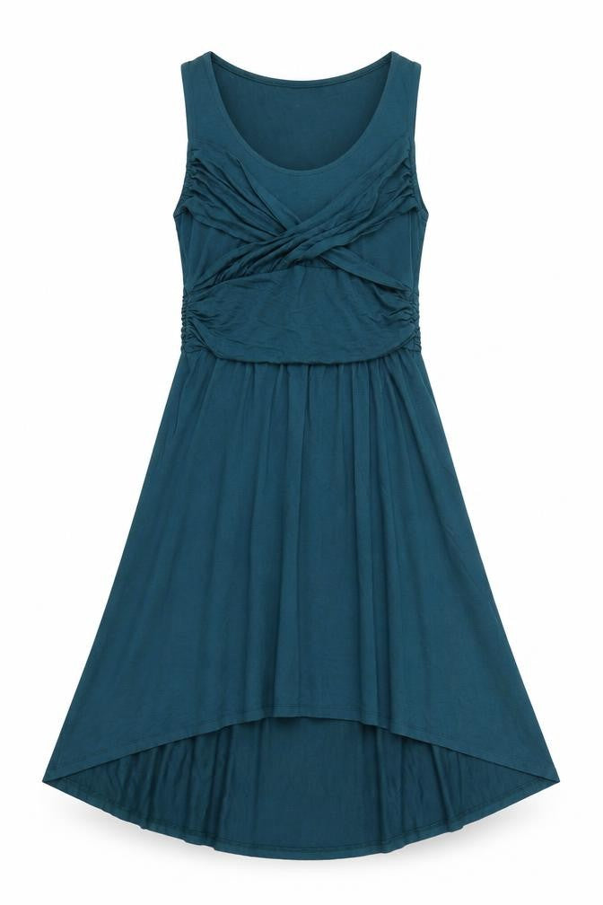 H&M Womens Blue  Viscose A-Line  Size S  Scoop Neck Pullover