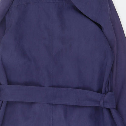 Marks & Spencer Womens Blue   Pea Coat Coat Size 10  Button
