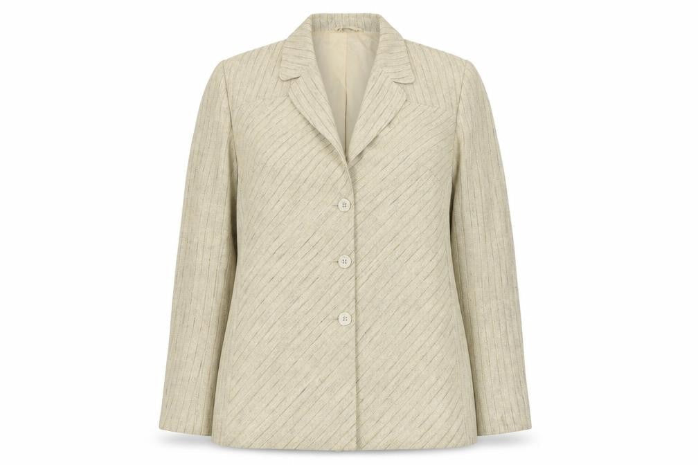 Wish Womens Beige   Jacket Blazer Size 16  Button