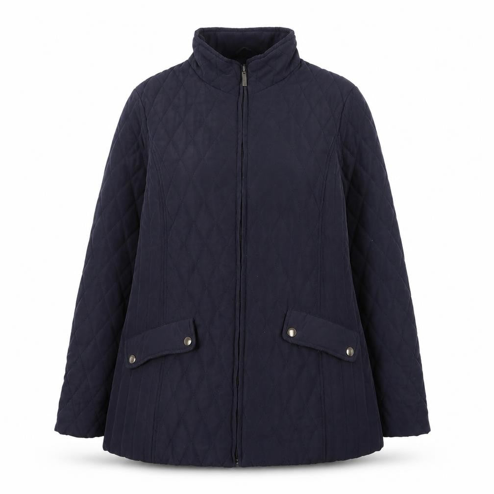 BHS Womens Blue   Quilted Coat Size 12  Zip