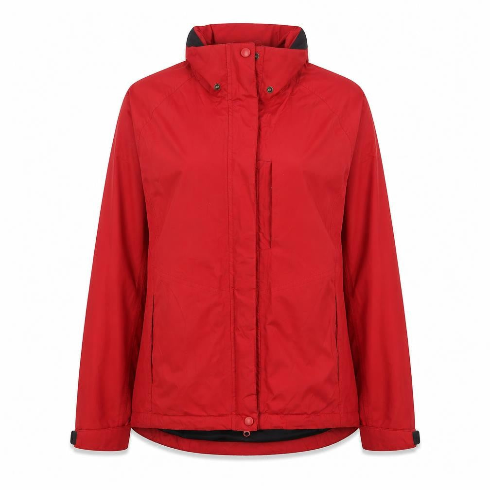 Crane Womens Red   Rain Coat Coat Size M  Zip - Unisex