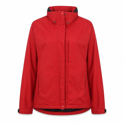 Crane Womens Red   Rain Coat Coat Size M  Zip - Unisex
