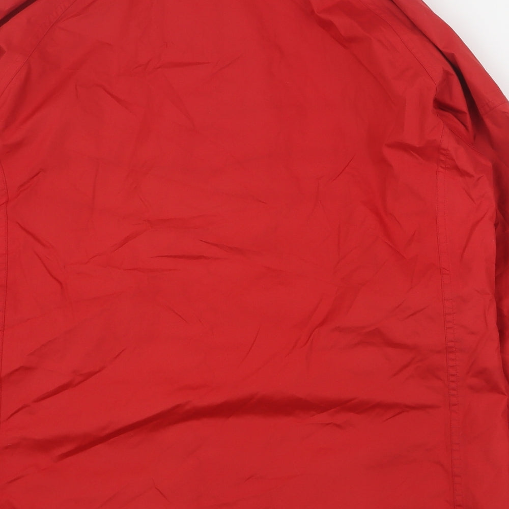 Crane Womens Red   Rain Coat Coat Size M  Zip - Unisex