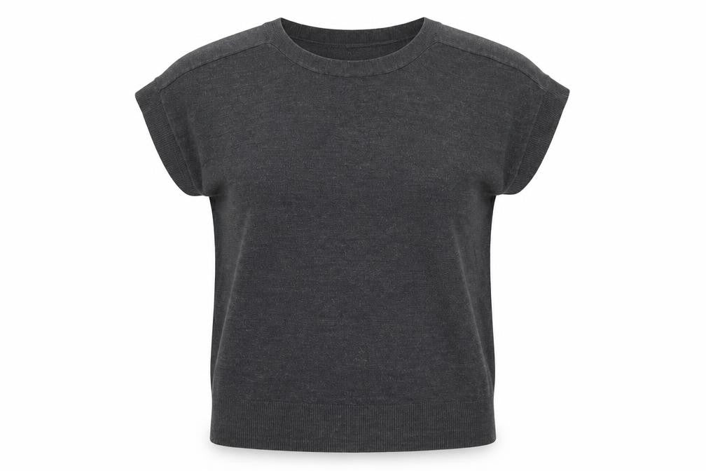 Marks & Spencer Womens Grey Boat Neck  Acrylic Pullover Jumper Size 8