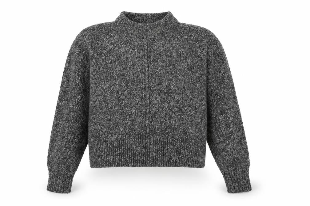 Atmosphere Womens Grey High Neck  Acrylic Pullover Jumper Size 8