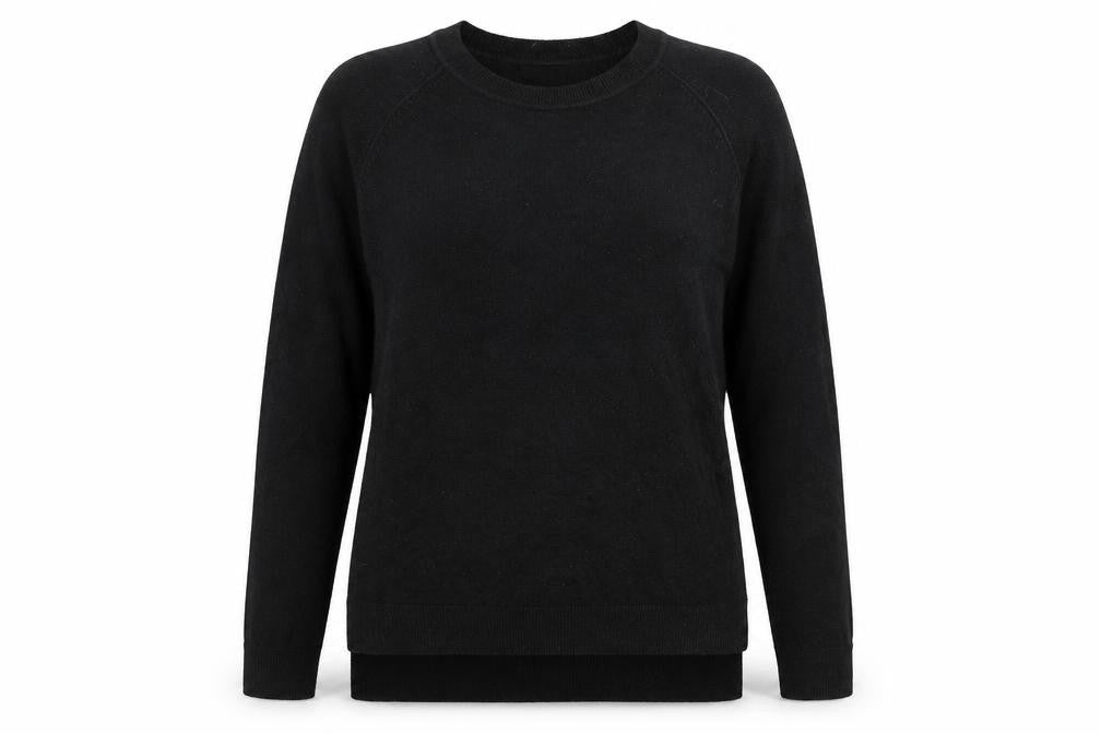 Primark Womens Black Round Neck  Acrylic Pullover Jumper Size M