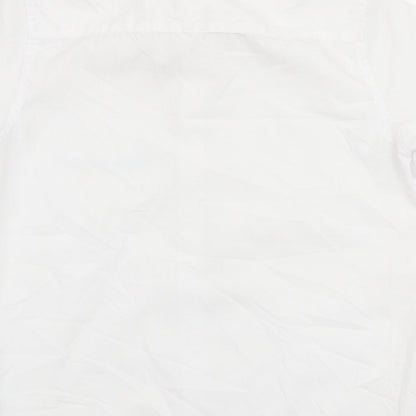 F&F Boys White  Polyester Basic Button-Up Size 9-10 Years Collared Button