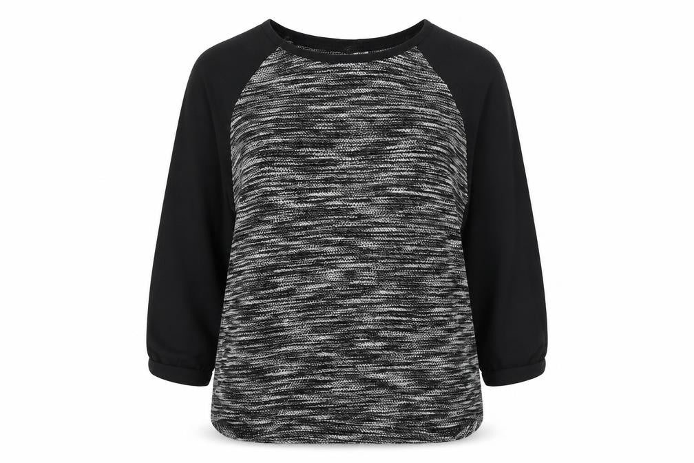 H&M Womens Black Round Neck  Cotton Pullover Jumper Size S