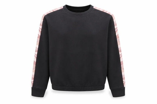 Marks & Spencer Girls Black Camouflage Cotton Pullover Sweatshirt Size 10-11 Years
