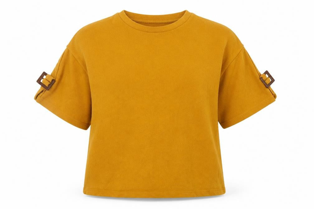 F&F Womens Yellow Round Neck  Polyester Pullover Jumper Size 12