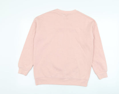 F&F Womens Pink  Polyester Pullover Sweatshirt Size 6  Pullover