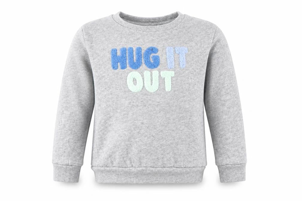Peter Alexander Girls Grey Crew Neck  Cotton Pullover Jumper Size 2 Years  Pullover