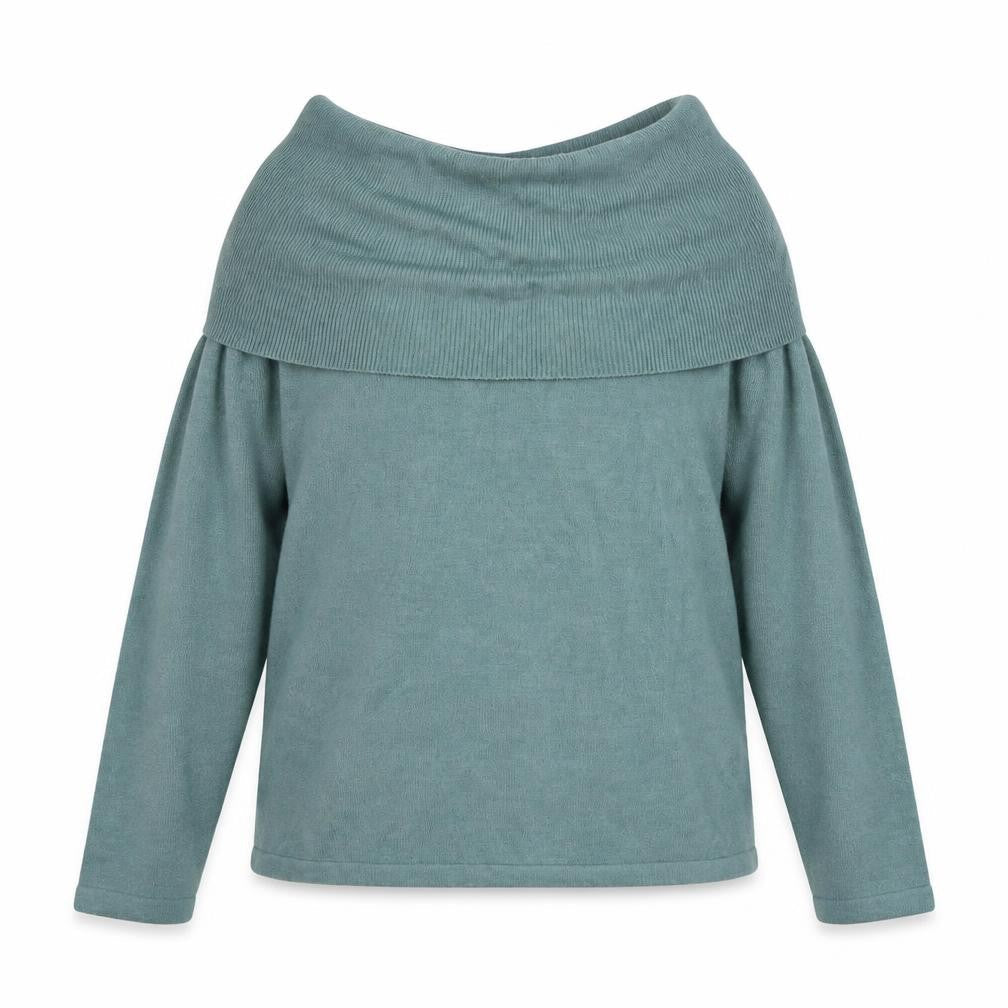 Marks & Spencer Womens Blue Roll Neck  Acrylic Pullover Jumper Size 12