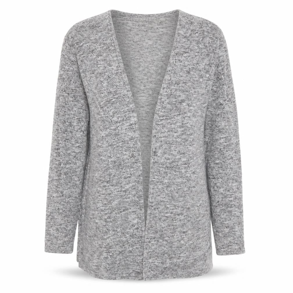 H&M Womens Grey V-Neck  Polyester Cardigan Jumper Size S