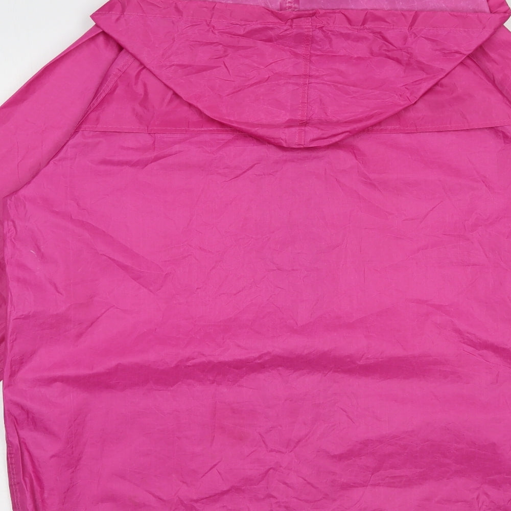 Alpine Trek Womens Pink   Rain Coat Jacket Size L  Zip