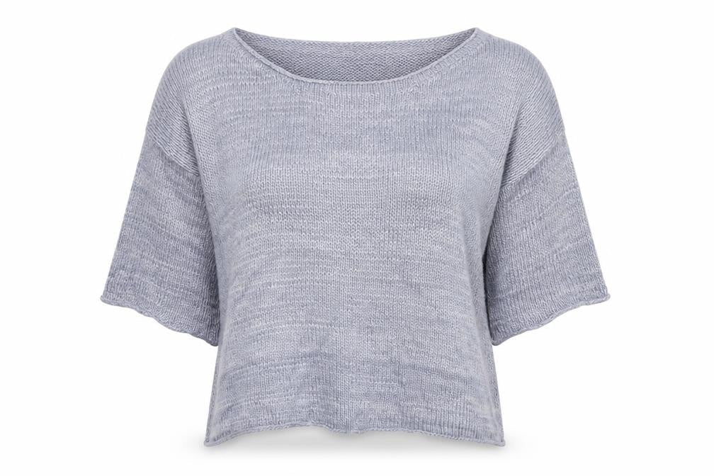 Preworn Womens Grey Round Neck Geometric Acrylic Pullover Jumper Size S