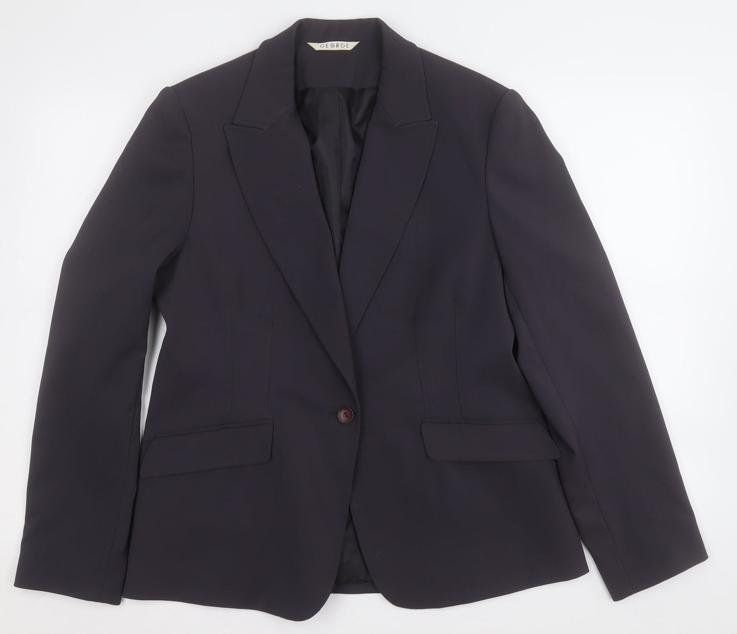 George Womens Grey   Jacket Blazer Size 14  Button