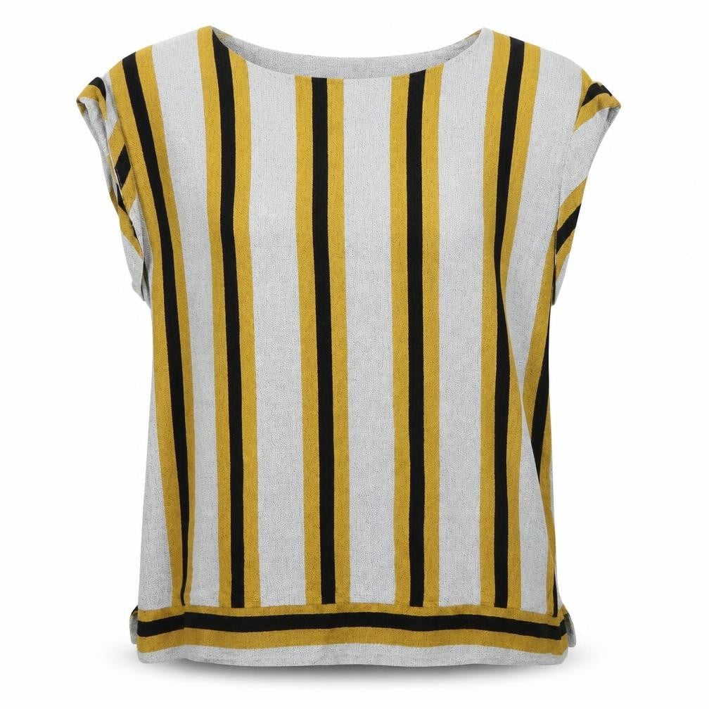 NEXT Womens Multicoloured Round Neck Striped Viscose Pullover Jumper Size 12