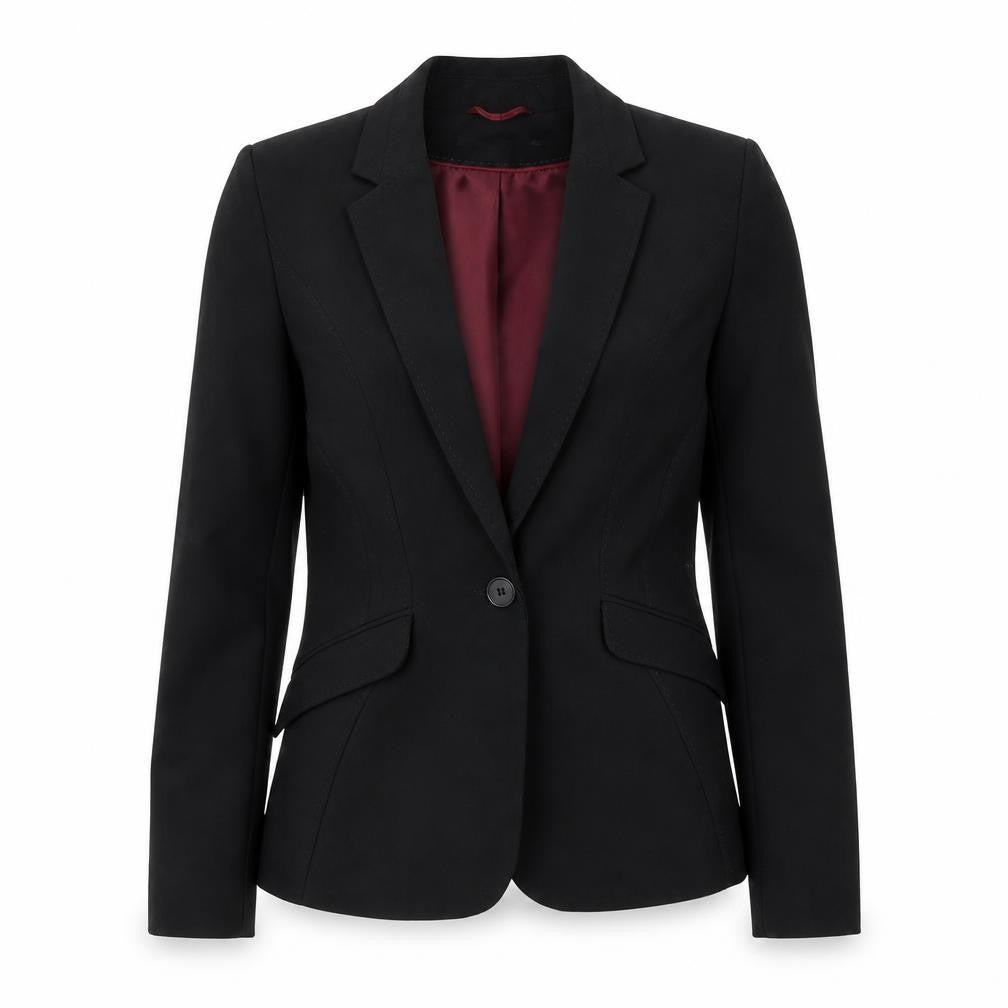 Atmosphere Womens Black  Polyester Jacket Blazer Size 10