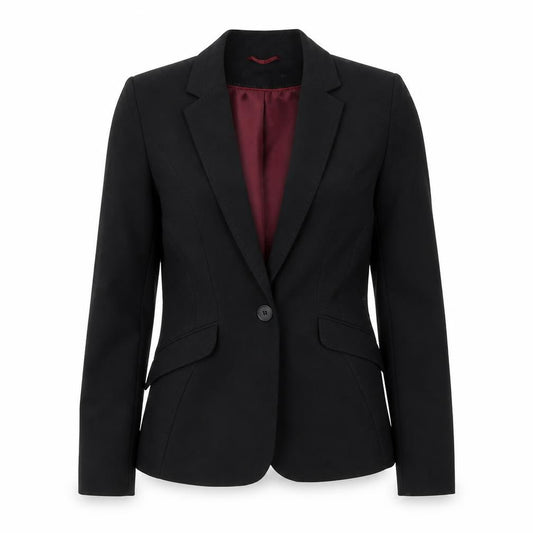 Atmosphere Womens Black  Polyester Jacket Blazer Size 10