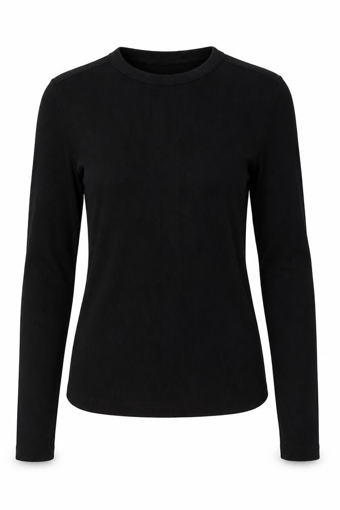 SheIn Womens Black Round Neck  Polyester Pullover Jumper Size L