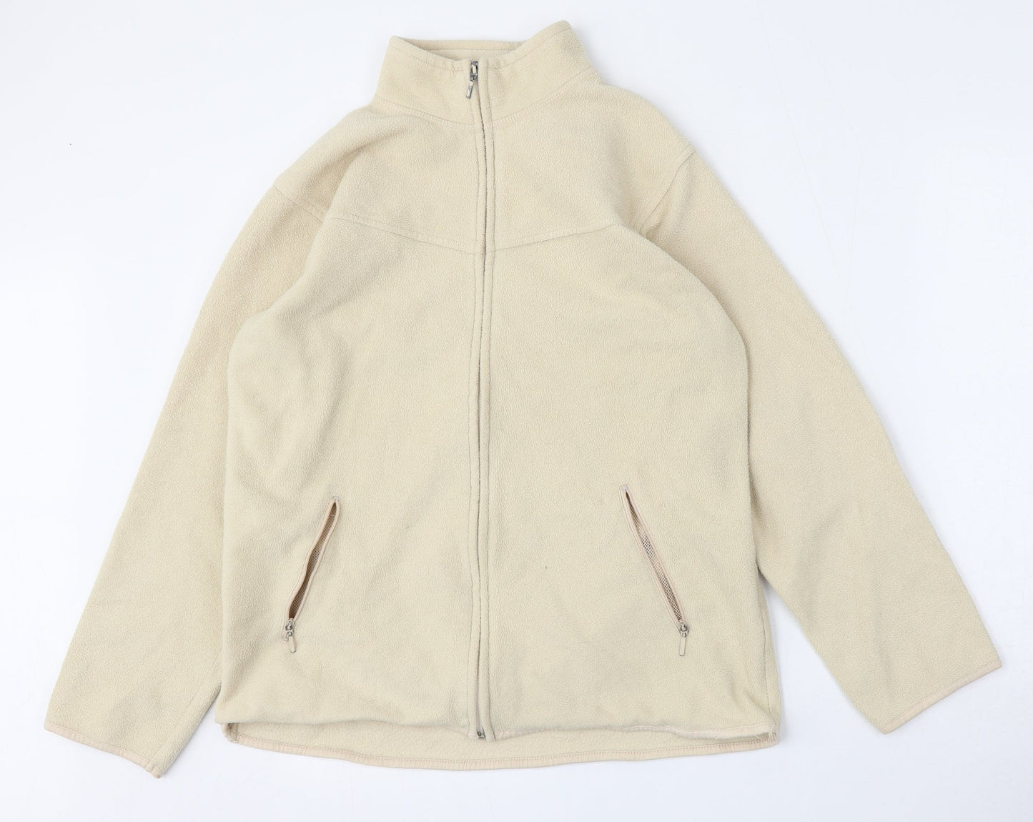 EWM Womens Beige   Jacket  Size S  Zip