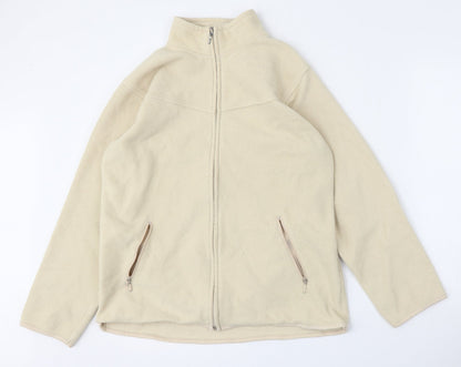 Preloved EWM Womens Beige   Jacket  Size S  Zip - Front