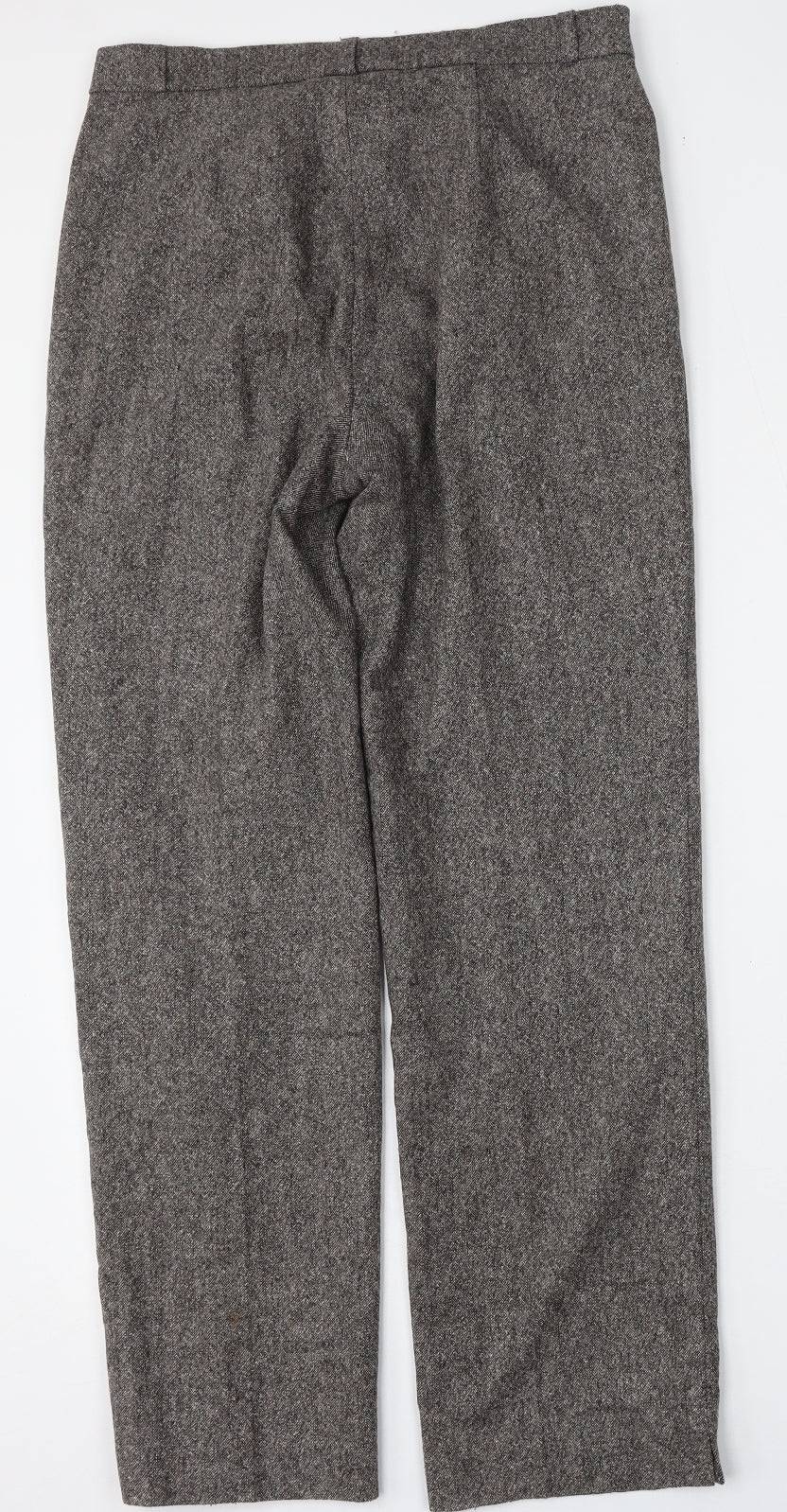 Preworn Womens Brown  Polyester Trousers  Size 30 L30 in Regular Button