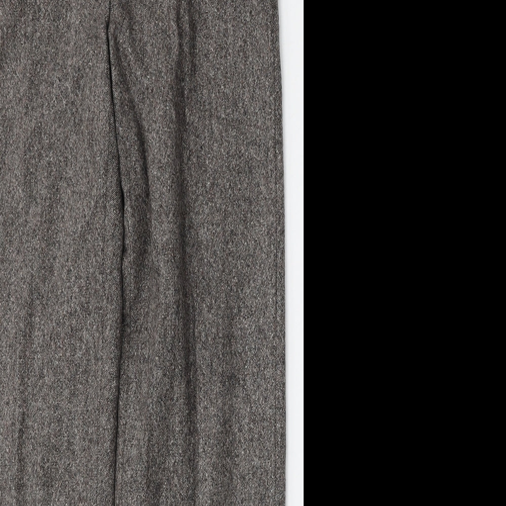 Preworn Womens Brown  Polyester Trousers  Size 30 L30 in Regular Button