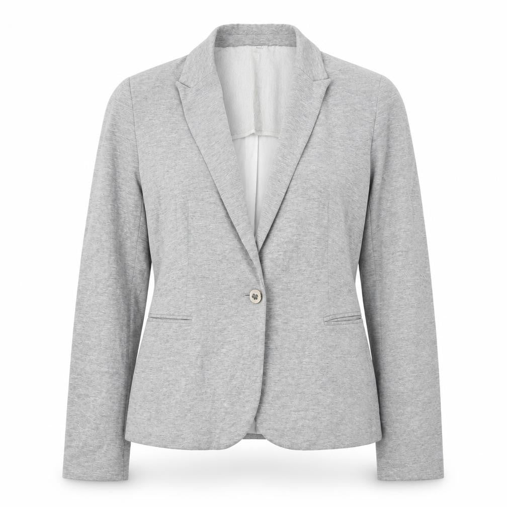 New Look Womens Grey  Cotton Jacket Blazer Size L
