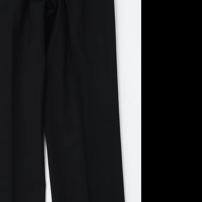 George Womens Black  Polyester Trousers  Size 34 L29 in Regular Button