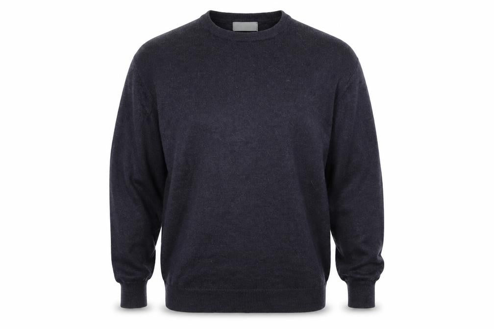 Preworn Mens Blue Round Neck  Polyester Pullover Jumper Size L