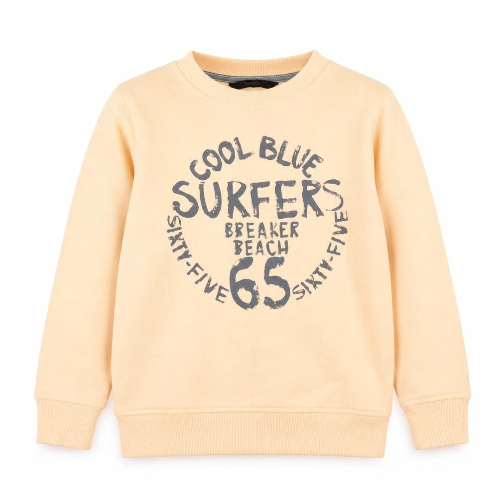 George Girls Orange  Cotton Pullover Sweatshirt Size 7-8 Years   - Surf