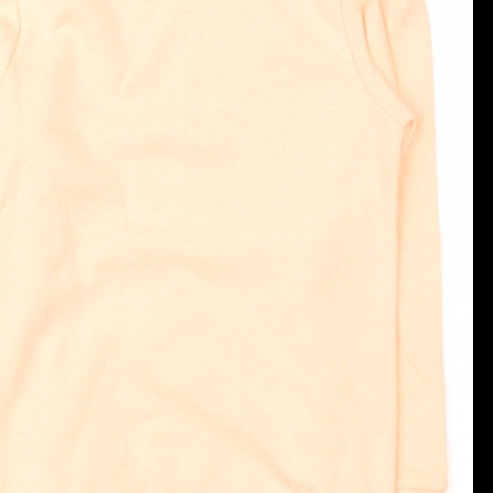 George Girls Orange  Cotton Pullover Sweatshirt Size 7-8 Years   - Surf
