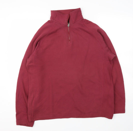 Marks and Spencer Mens Red  Cotton Pullover Sweatshirt Size M