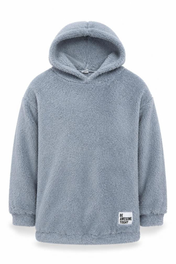 SheIn Girls Blue  Polyester Pullover Hoodie Size 10 Years  Pullover