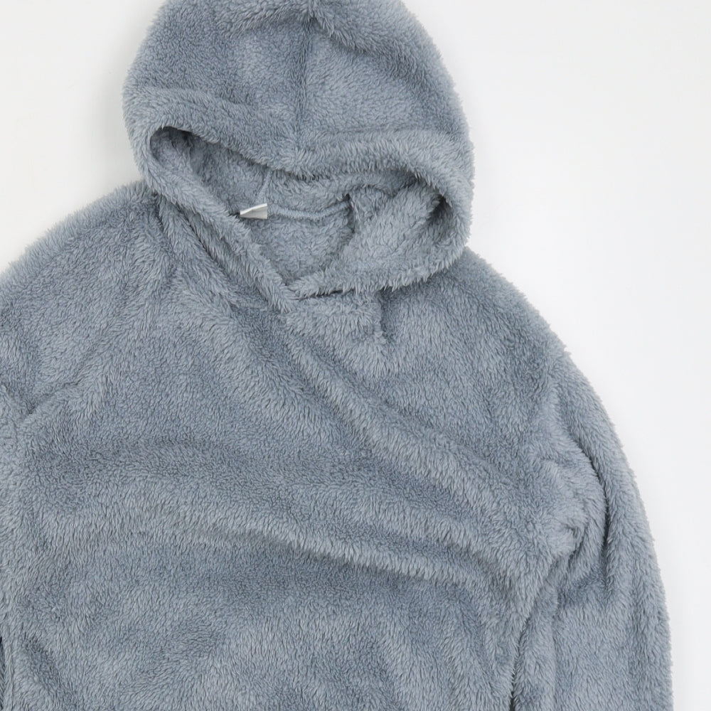 SheIn Girls Blue  Polyester Pullover Hoodie Size 10 Years  Pullover