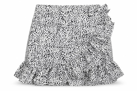 Preworn Womens White Geometric Polyester Mini Skirt Size 26 in