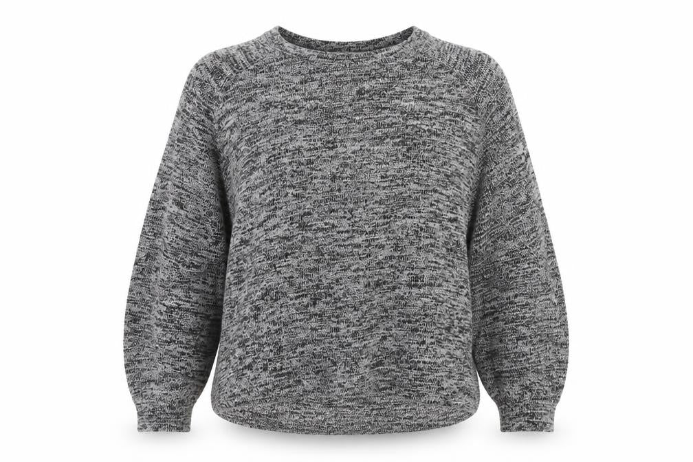 Pull & Bear Womens Grey Crew Neck  Viscose Pullover Jumper Size M