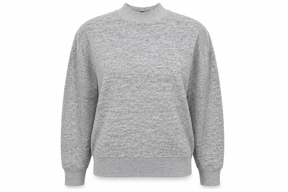 Topshop Womens Grey  Viscose Pullover Sweatshirt Size 4  Pullover