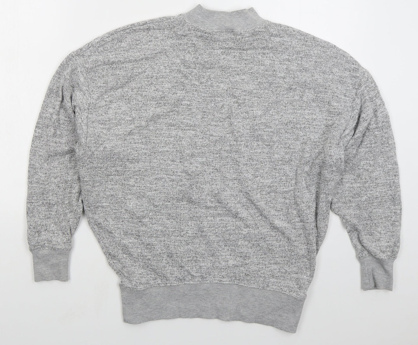 Topshop Womens Grey  Viscose Pullover Sweatshirt Size 4  Pullover