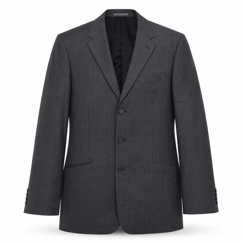 NEXT Mens Grey Check Wool Jacket Suit Jacket Size 42
