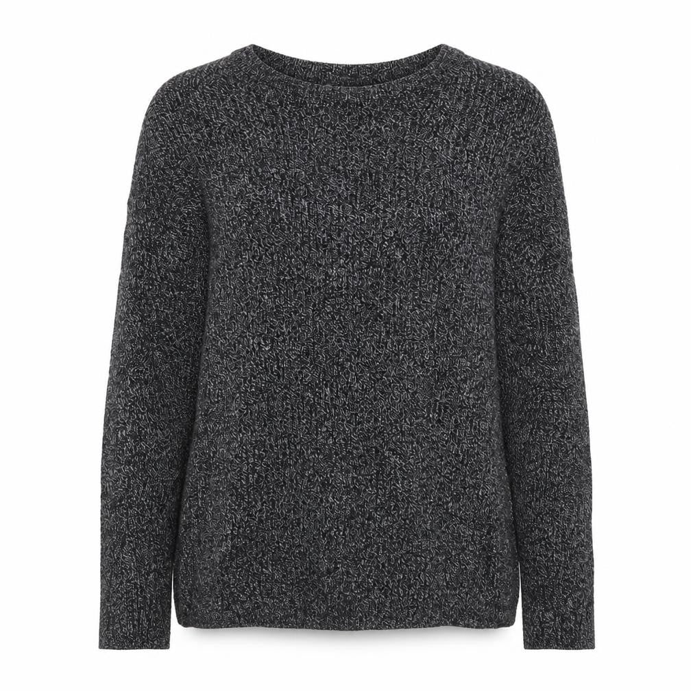 H&M Womens Grey Round Neck  Cotton Pullover Jumper Size S
