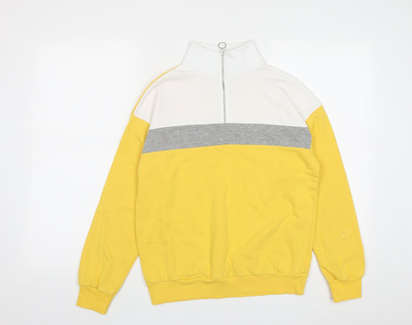 New Look Womens Multicoloured  Cotton Pullover Sweatshirt Size 6  Zip
