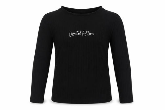 George Girls Black  Polyester Basic Casual Size 8-9 Years Round Neck