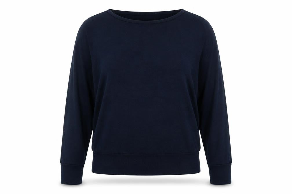 Apricot Womens Blue Round Neck  Viscose Pullover Jumper Size M