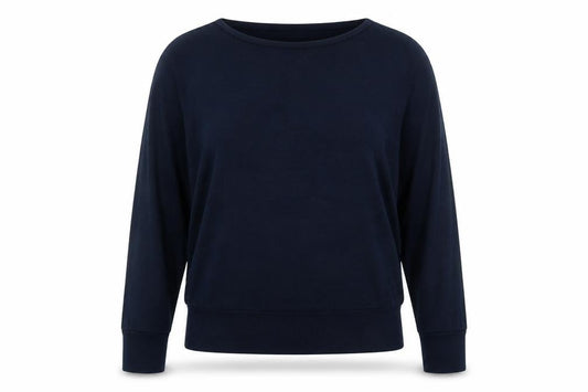 Apricot Womens Blue Round Neck  Viscose Pullover Jumper Size M