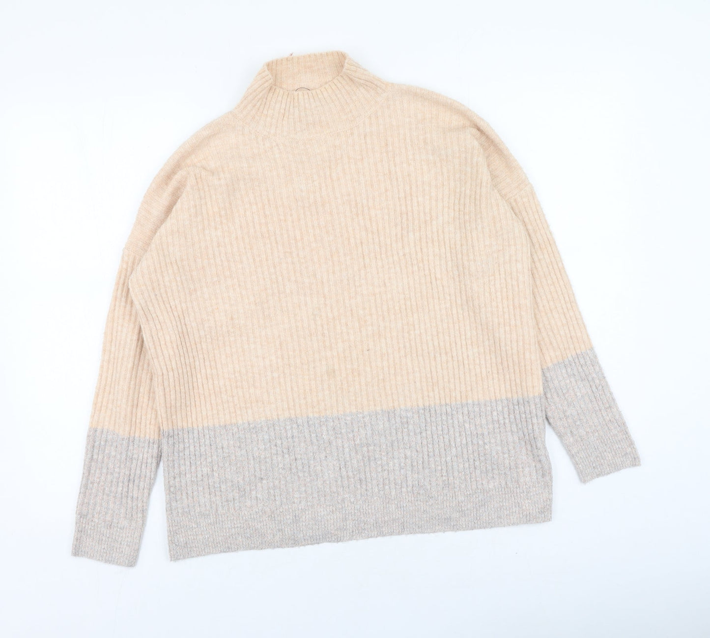 Marks and Spencer Womens Multicoloured Round Neck  Acrylic Pullover Jumper Size S